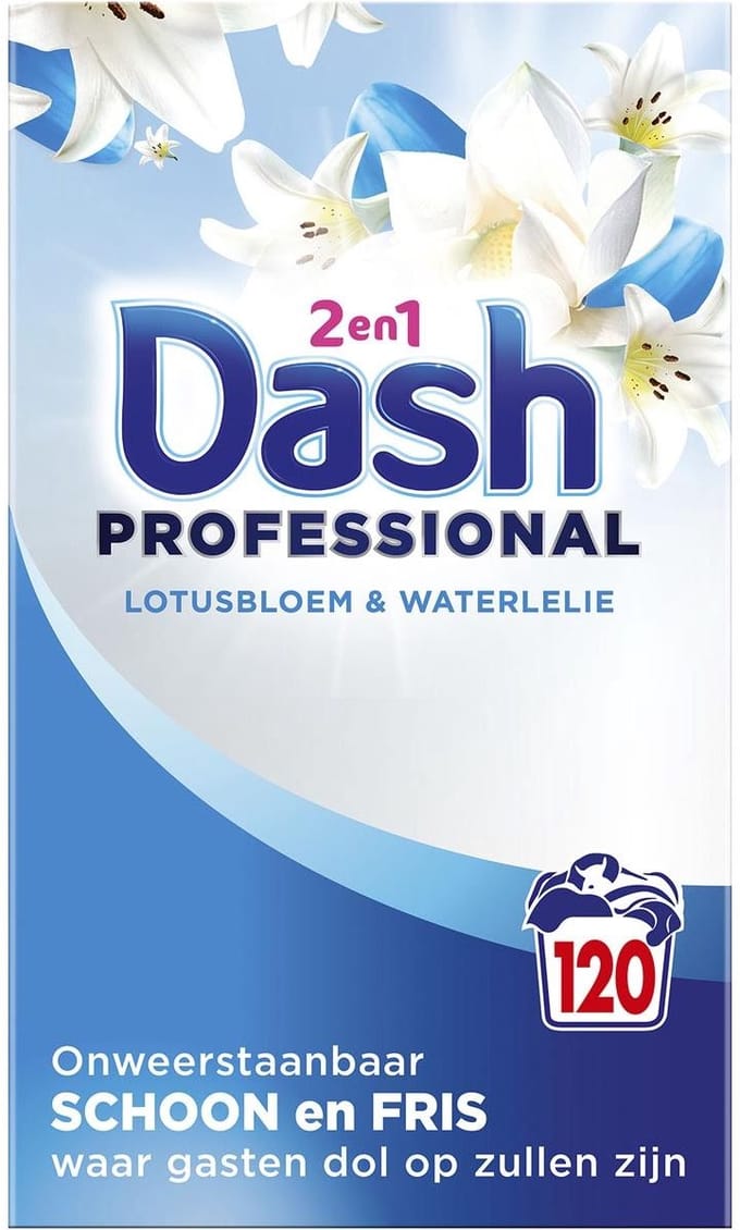 Dash Professional 2 in 1 Formula Fleurs de Lotus & Lily waspoeder 6,6 kg 120 wasbeurten (8006530273657)