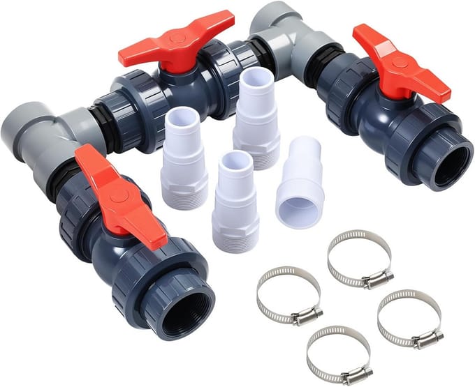 Solidchoice - Bypass Set voor Zwembadverwarming met Ball Valves