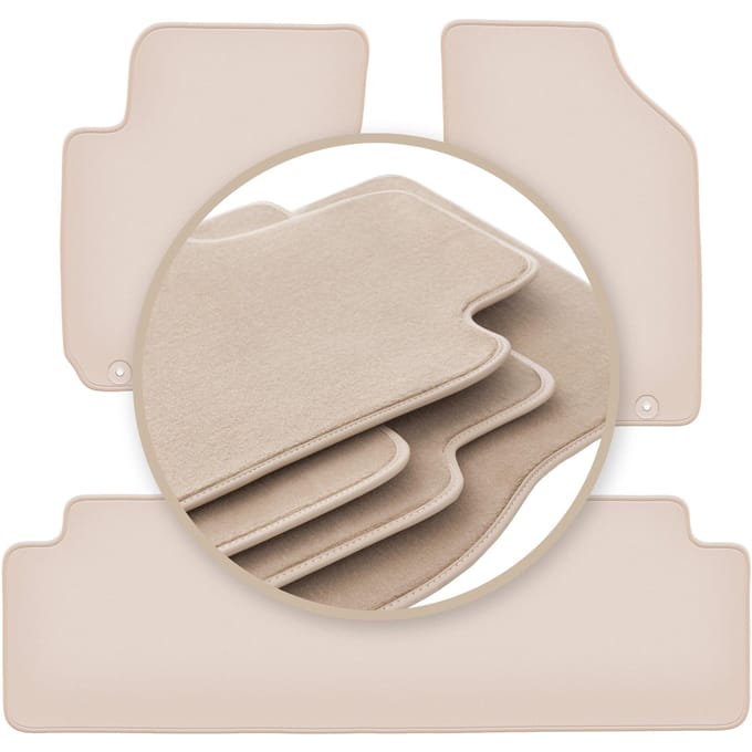PREMIUM beige vloermatten voor: Kia Sportage II SUV 2004-2010