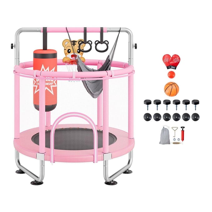55  Trampoline voor Kinderen Mini Peuter Trampoline met Net Binnen Buiten