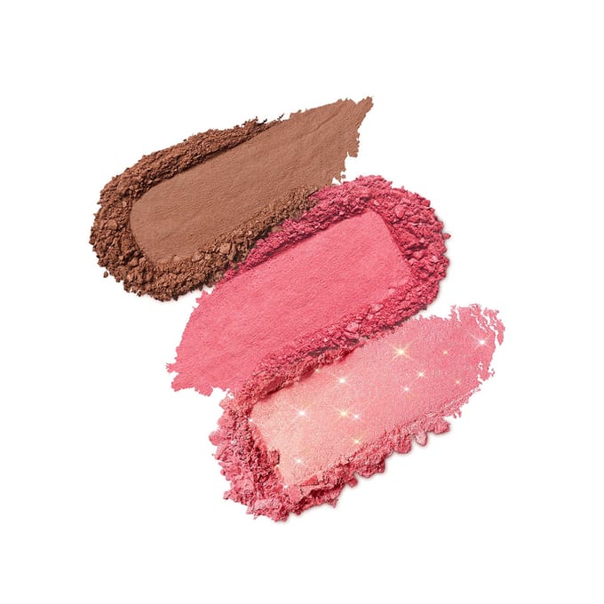 KIKO Milano Multi Finish Trio Blush & Bronzer Palet 7 g (Verschillende Tinten) - 03 Pink