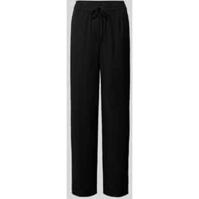 Regular fit stoffen broek met vaste persplooien, model 'Contri'