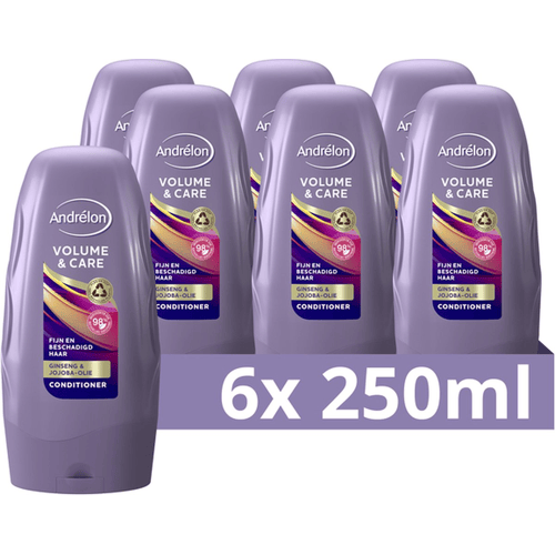 Andrélon Volume & Care Conditioner - 6 x 250 ml - Voordeelverpakking