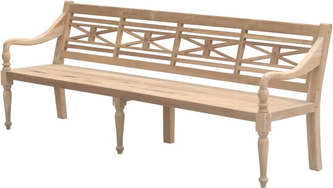 Teakea - Stationsbank teak 200 cm - 4 tot 5 personen