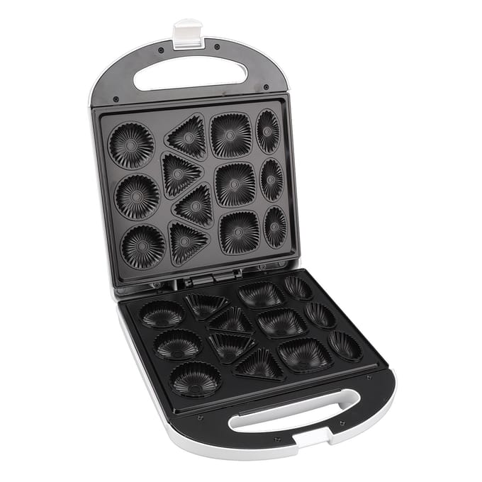 Gevulde Pannenkoekenmaker 1400W Automatische Verwarming Wafelhapjes Maker Machine voor Keuken L white