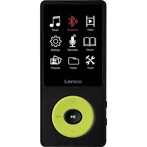Lenco Xemio-860GN - MP3/MP4 speler met Bluetooth en 8GB intern geheugen - Groen