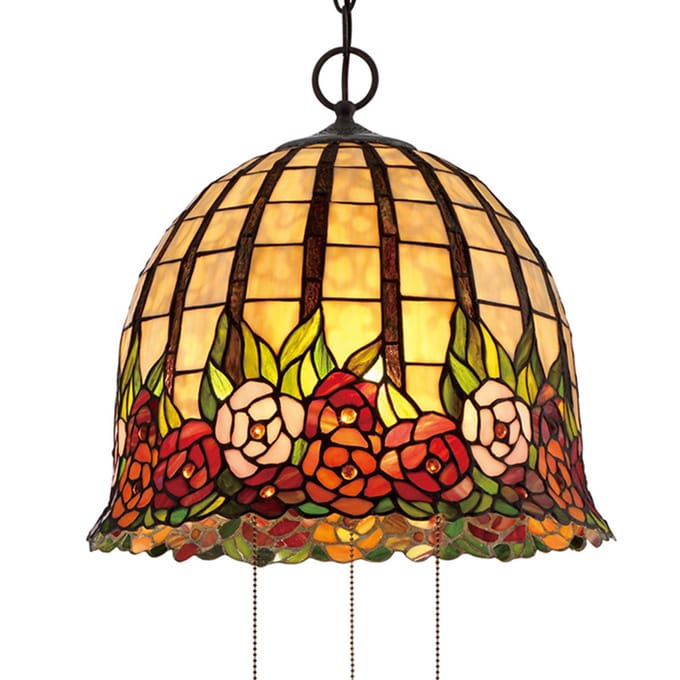 Bohemian Hanglamp - Steady Lighting - Glas - Bohemian - E27 - L: 38.1cm - Voor Binnen - Woonkamer - Eetkamer - Brons