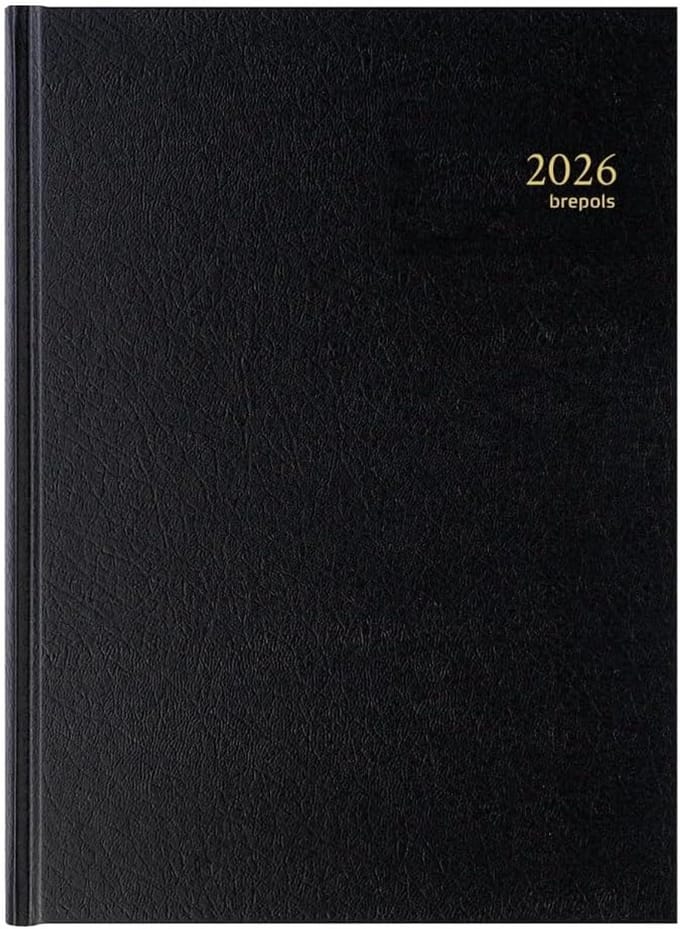 Dagplanner Agenda - Weekplanner Jaarplanner - Planning Maken - 2 Pagina's Per Week - A4 Formaat - Zwart