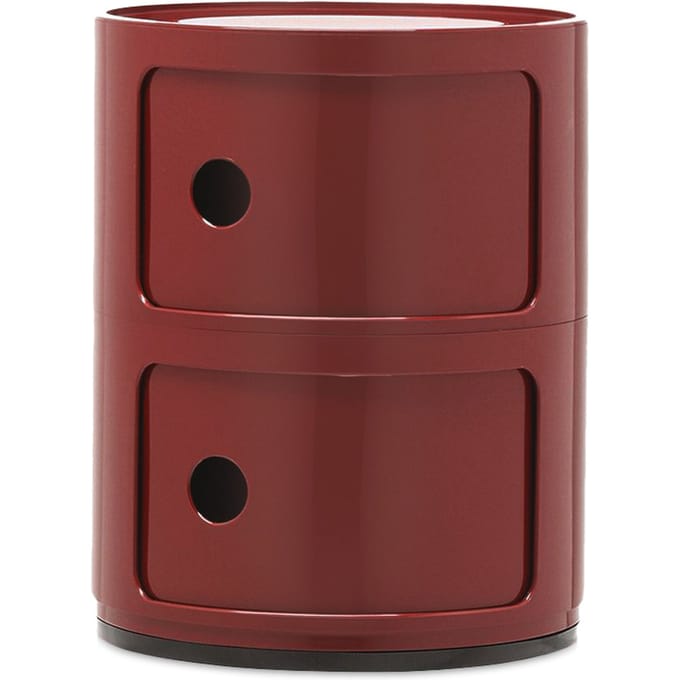 Kartell Componibili Container - 2 elementen - burgundy
