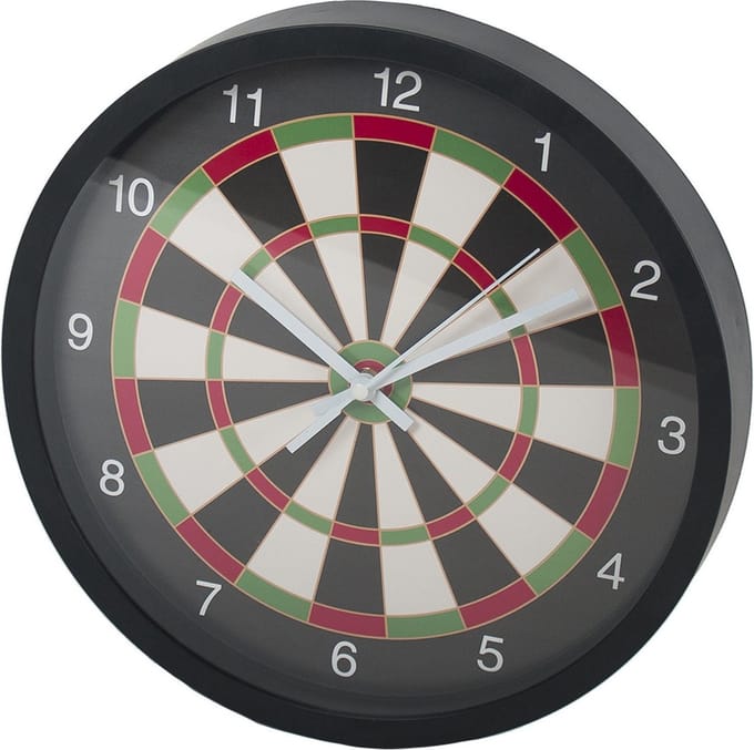 Gerimport Wandklok - dartbord - 30 cm - darter klok