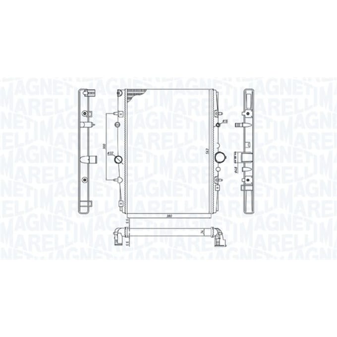 Radiator, motorkoeling MAGNETI MARELLI 350213199400