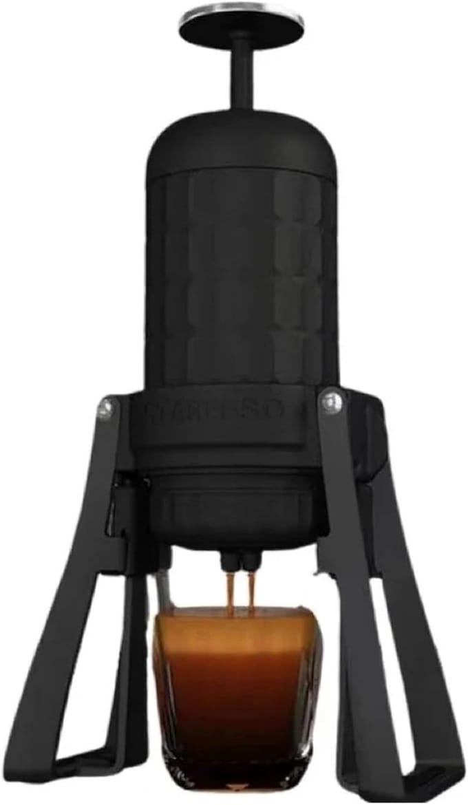 Draagbare Koffiemachine - Espresso Maker - Koffie Maken - Instelbare Druk - 180ML Capaciteit - Zwart