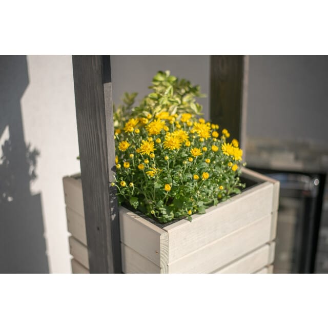 Westmann Maja Houten Plantenbak Pilaar 50x50x170 cm - Grijs