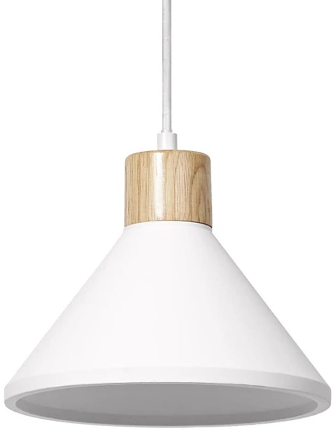 Ledvance LED Armatuur E27 | Decor Plaster Wood Pendant 220 mm E27 White