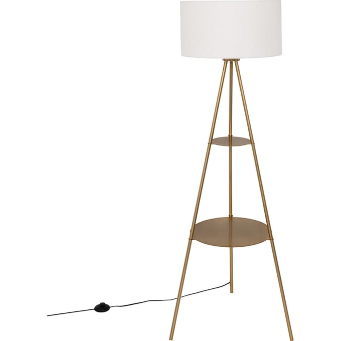 Eazy Living Vloerlamp Maxence Wit - Goud