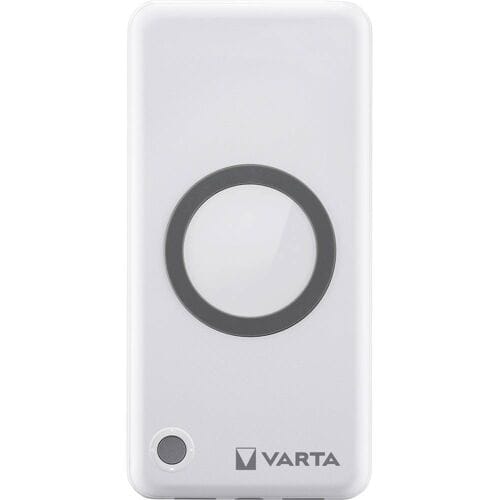 Varta 57913 Powerbank 10000 mAh Qi Wireless Charging, QC 3.0, USB PD LiPo Wit Statusweergave