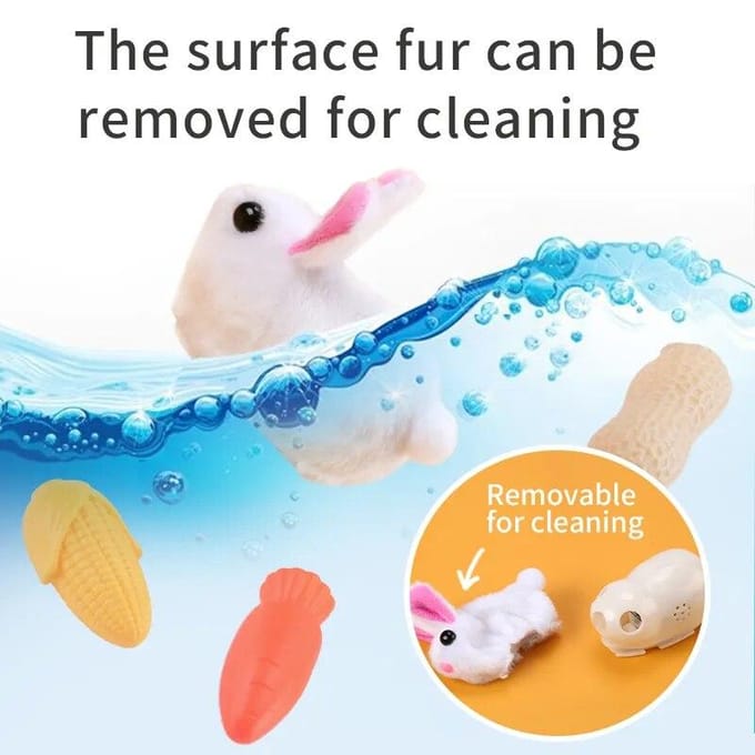 Smart Running Mouse Cat Toy Interactief bewegend elektrisch Cat Teaser-speelgoed Simulatie Muizen Kitten Zelfspelend knuffels geel
