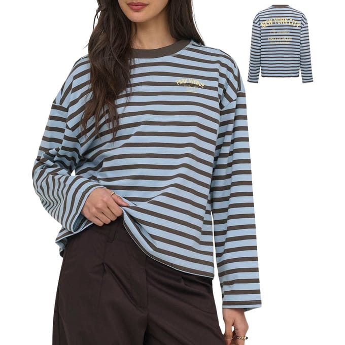 ONLY - ONLFREJA L/S STRIPE TOP CC JRS Dames T-shirt