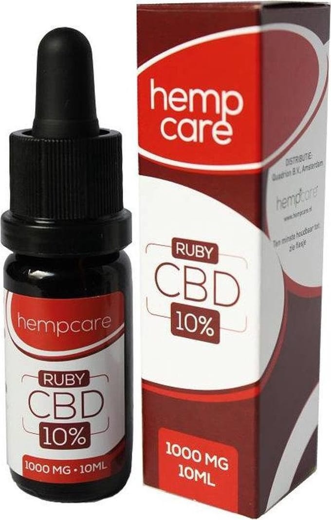 Hempcare - CBD olie 10 procent - CBD oil - full spectrum CBD - Ruby - 10ml