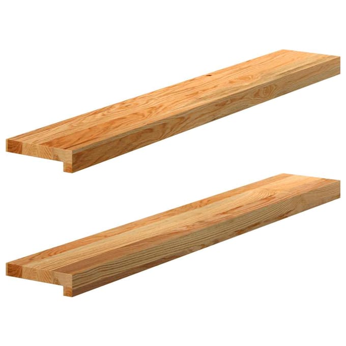 vidaXL - Vensterbanken - 2 - st - 100x15x2 - cm - massief - eikenhout - lichtbruin