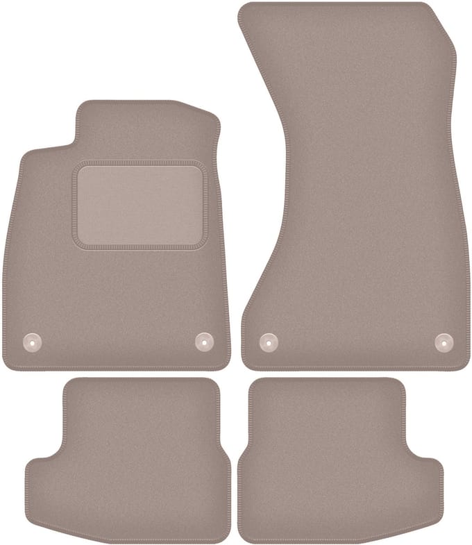 Beige veloursmatten voor: Audi A5 F57 cabrio (2020-2022)
