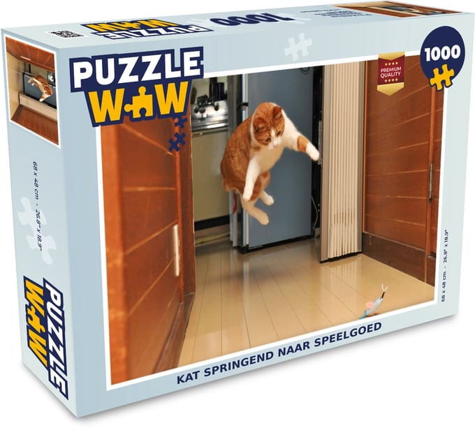 Puzzel Kat - Spring - Speelgoed - Legpuzzel - Puzzel 1000 stukjes volwassenen