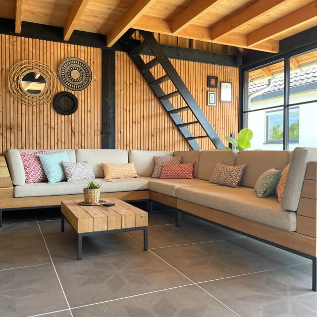 Gek op kussens! Sierkussen waves grey | 45 x 45 cm | katoen/polyester