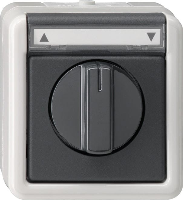 Gira Spatwaterdichte Opbouwjaloezieschakelaar - 015430 - E2TUM
