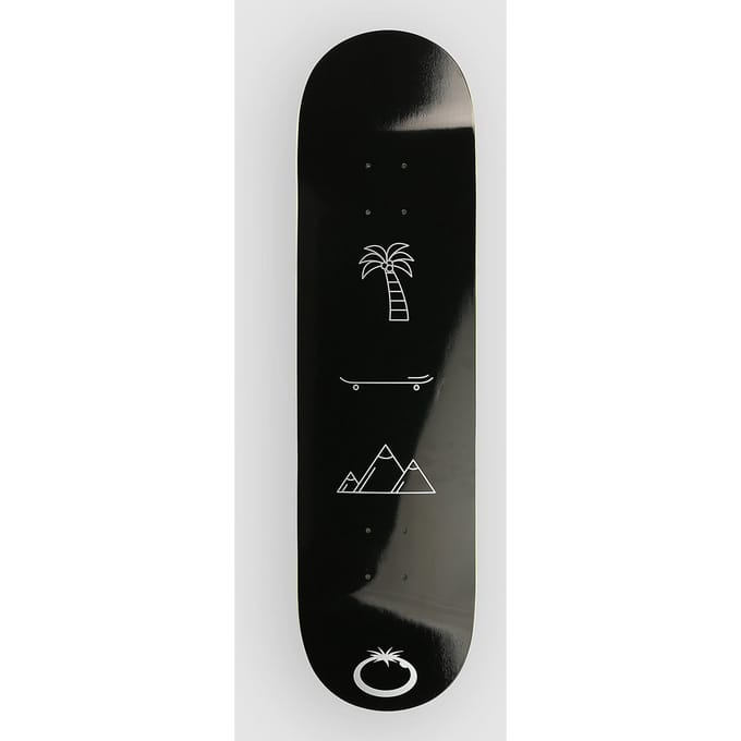 Blue Tomato All You Need Is Silver 8.25" Skateboard Deck zwart