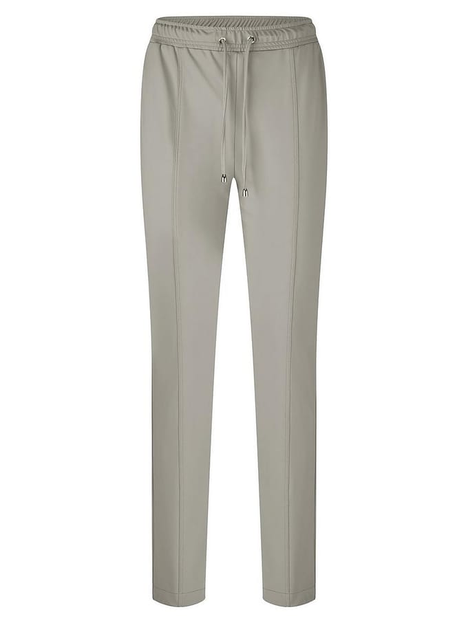 Enkellange slim fit jerseybroek Van BASLER beige