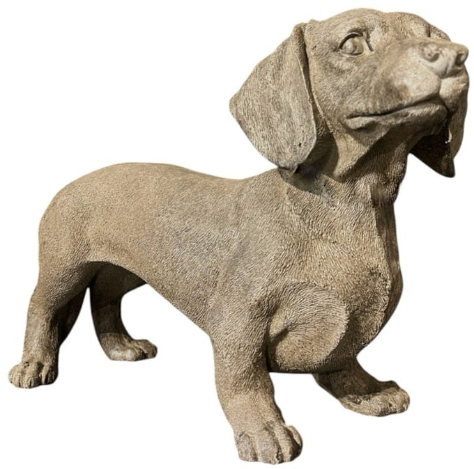 Decoratief Beeld Teckel - Bruin - 50 x 18 x 31 cm