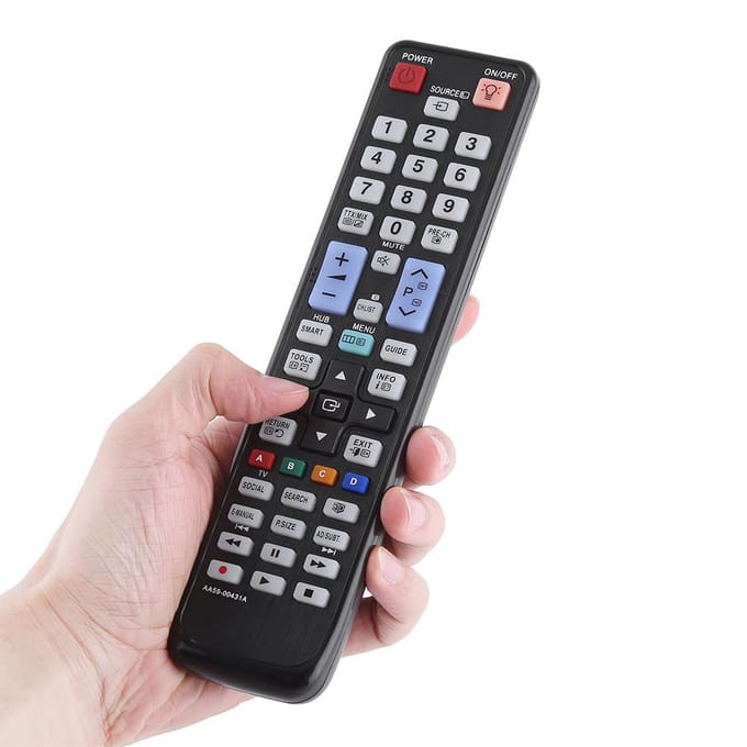 Télécommande de remplacement pour téléviseur intelligent Samsung AA59-00431A black
