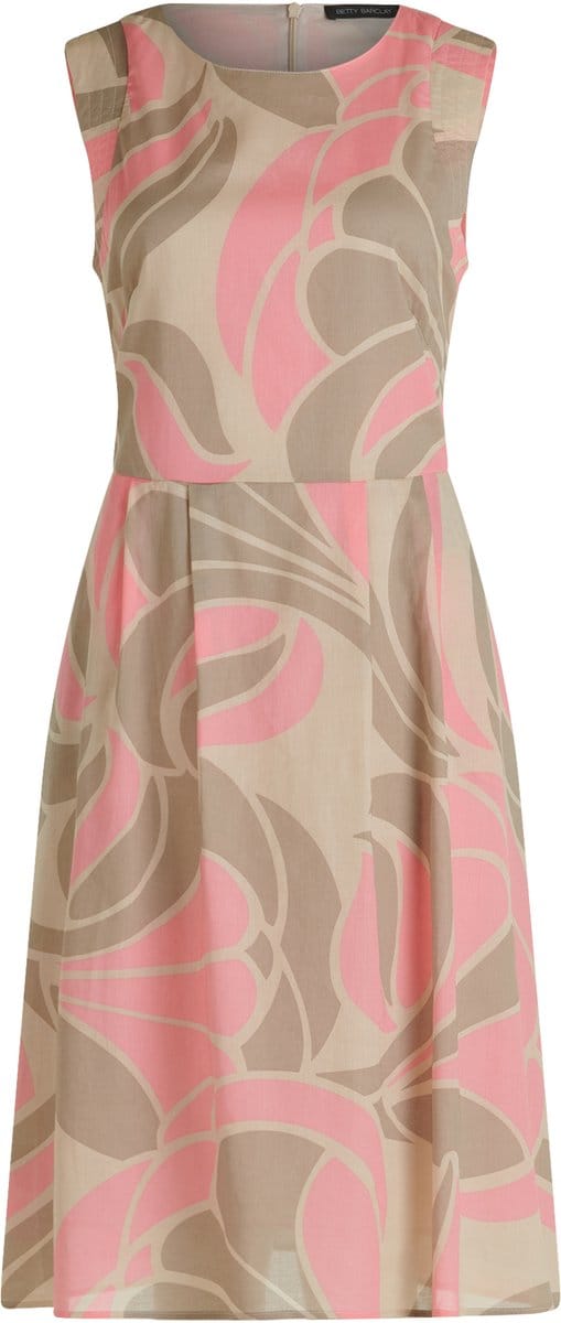 BETTY BARCLAY - Jurk - Maat 42 - Vrouwen - Beige - katoen