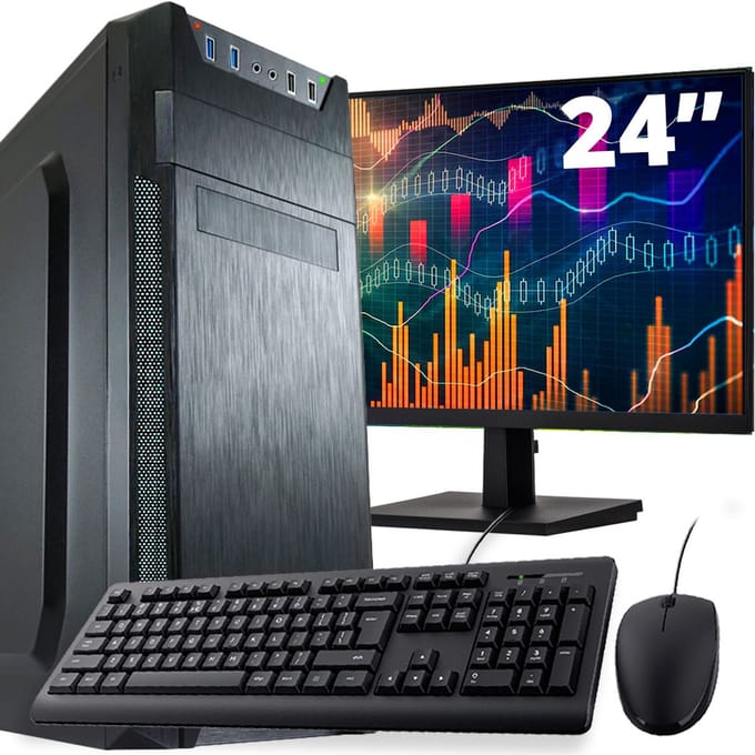 Intel Compleet Desktop SET | Intel Core i5 | 32 GB RAM | 1 TB SSD | DVD+RW | Windows 11 Pro | 24 Inch Monitor + Muis & Toetsenbord
