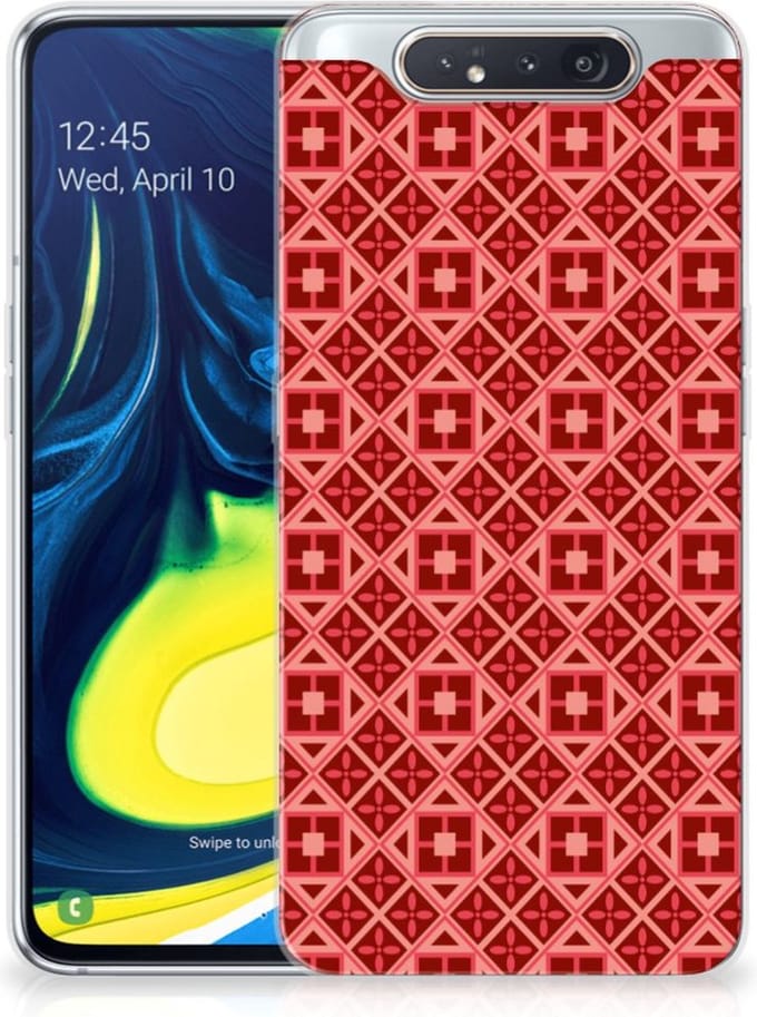 Samsung Galaxy A80 TPU bumper Batik Rood