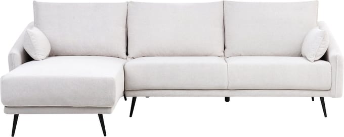 VARDE - Hoekbank - Gebroken wit - Rechtszijdig - Polyester