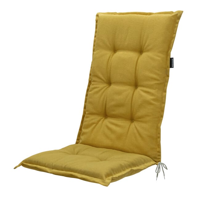 Madison tuinkussen hoge rug panama yellow 123x50cm 4 stuks