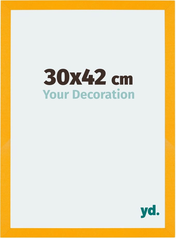Your Decoration - Fotokader 30x42 cm - MDF - Geel - Mura