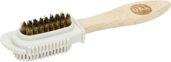 D&L Suede Borstel met Messing- & Rubber Borstelharen