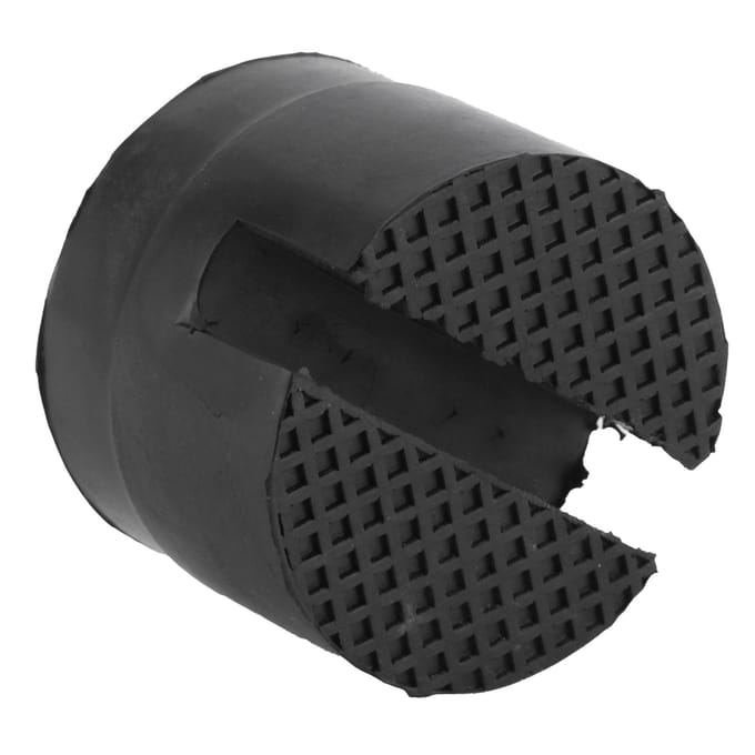 Sleufvormige Framebalk Vloerkrik Adapter Lift Rubber Pad Standaard Houder 5cm1.96inch Diameter black