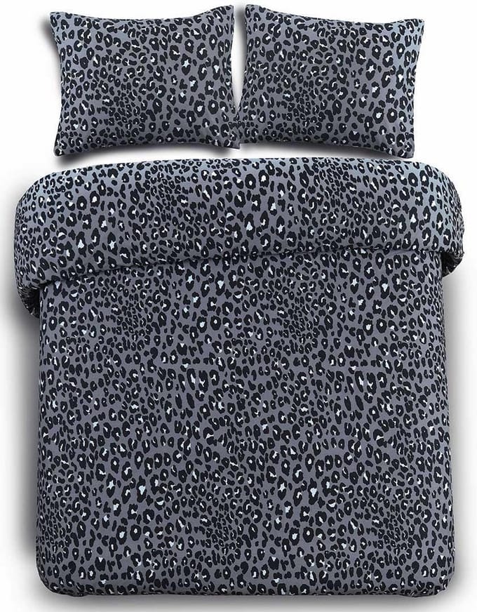 Day Dream Panter - Dekbedovertrek - Eenpersoons - 140x200/220 cm - Grijs