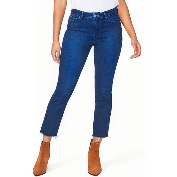 PAIGE Cindy Crop Raw Hem Nomadic Maat: W23 | Slim Jeans Outlet | Dames | Blauw