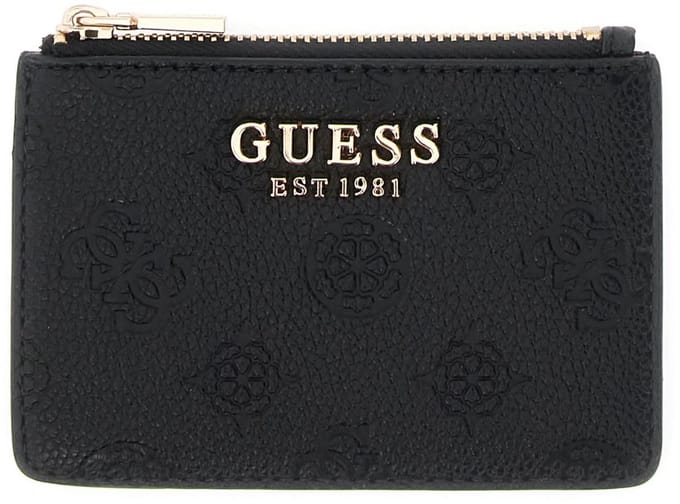 GUESS kaarthouder Ella Logo SLG Credit Card Case Black Logo zwart