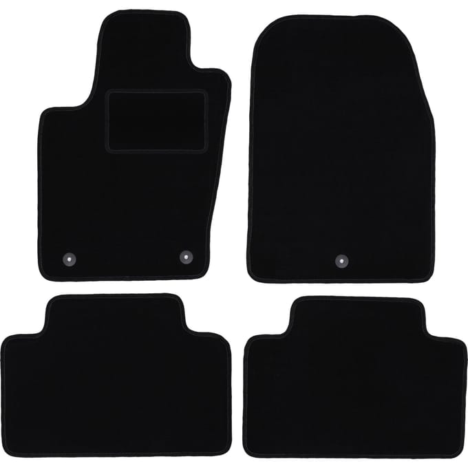 Zwarte velours vloermatten voor: Dodge Durango III off-road (2010-)