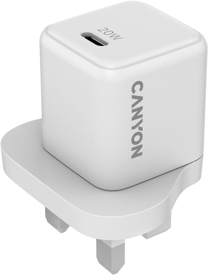 Canyon CU20C Serie - Netvoedingslader - GaN 20W - 1xPD UK - Wit