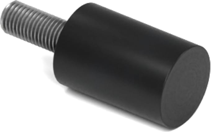Rubbermagazijn - Trillingsvoet - Type D - 10x15mm - M4 - Set 10 stuks