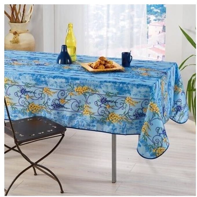 Provençaals Rechthoekig Vlekbestendig Tafelkleed Wisteria 100% Polyester