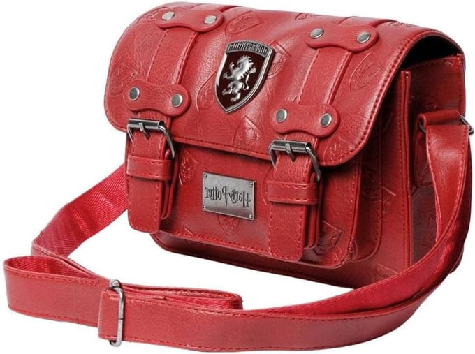 Schoudertas Emblem - Crossbody tas - Dagelijks gebruik - Compact ontwerp - 20 x 15 cm - Wijnrood