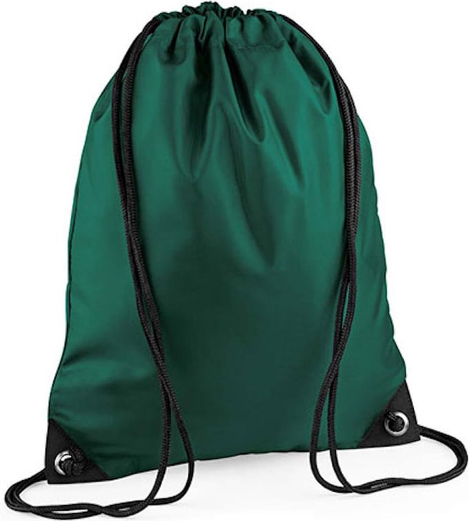 Premium Gymsac Sporttas BagBase - 11 Liter Bottle Green