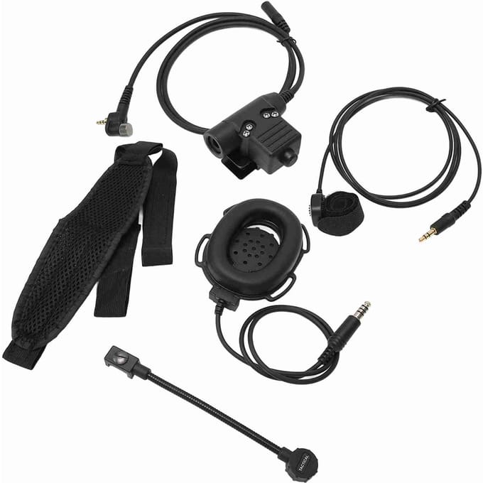 Walkie Talkie Headset U94 PTT Handradio Unilaterale Koptelefoon Adapter met Microfoon voor